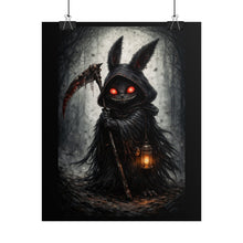 Load image into Gallery viewer, Dark Bunny Reaper Poster — Creepy Gothic Horror Wall Art