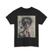 Load image into Gallery viewer, Surreal Portrait Tee — “Be Weird. Be Random…” Artistic Graphic T-Shirt