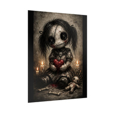 Load image into Gallery viewer, Gothic Voodoo Doll Poster – Creepy Cute Horror Art Print