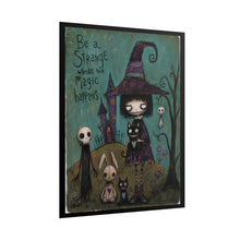 Load image into Gallery viewer, Be a Strange Witch Poster — Cute Gothic Halloween Wall Art (Rolled Poster)