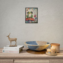 Load image into Gallery viewer, Rolled Poster — Cute Frog on Mushroom Art Print with 'You Are More Than Enough' Inspirational Quote