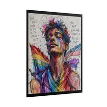 Load image into Gallery viewer, "You Are Enough Exactly As You Are" Pride Wall Art | LGBTQ+ Validation Print