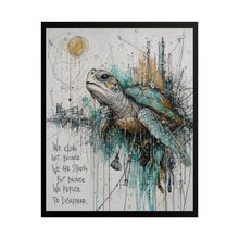 Load image into Gallery viewer, "Because We Refuse To Disappear" Sea Turtle Wall Art | Gothic Coast Print