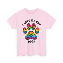 Load image into Gallery viewer, I LOVE MY GAY DOGS RAINBOW PRIDE T-Shirt - ALL Sizes - XS - 5XL