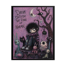 Load image into Gallery viewer, Dream Outside the Edge of Normal Poster — Whimsical Goth Illustration Art Print
