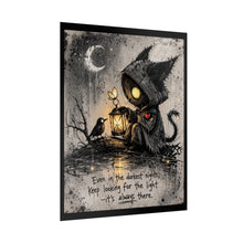 Load image into Gallery viewer, Rolled Poster — "Keep Looking for the Light" Gothic Lantern Art Print