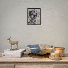 Load image into Gallery viewer, Rolled Poster — Moody Portrait Art Print with Quote “Being Too Trusting Makes You the Story They Only Tell When They Want Something”