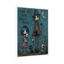 Load image into Gallery viewer, Pain Fades Survival Remains Rolled Poster — Gothic Whimsical Healing Fantasy Wall Art