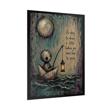 Load image into Gallery viewer, Rolled Poster — "It's Okay to Drown a Little" Inspirational Art Print