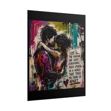 Load image into Gallery viewer, Rolled Poster - 'Love Is The Reason' Romantic Couple Wall Art