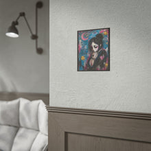 Load image into Gallery viewer, Rolled Poster — Goth Cute Art Print with ‘The Scars You Can’t See Still Shape The Way You Breathe’