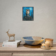 Load image into Gallery viewer, "Every Challenge Is A Step Toward Something Greater" Raccoon Wall Art | Space Print
