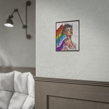 Load image into Gallery viewer, "Version of Success" Pride Wall Art | Fine Line Sketch Rainbow Blindfold Poster