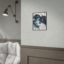 Load image into Gallery viewer, Wolf & Woman Art Poster — "The Hardest Battles Build the Strongest Souls"