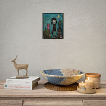 Load image into Gallery viewer, Be Kind to the Strange Rolled Poster — Gothic Cute Illustrated Wall Art