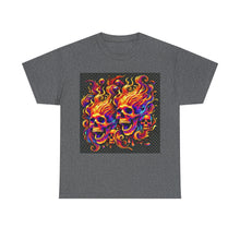 Load image into Gallery viewer, Flaming Skulls T-Shirt - Size S - 5XL