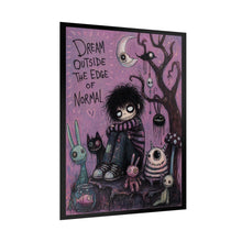 Load image into Gallery viewer, Dream Outside the Edge of Normal Poster — Whimsical Goth Illustration Art Print