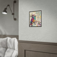 Load image into Gallery viewer, Rolled Poster — Colorful Bird Art Print with Inspirational Quote: "Every Day Is a New Chance to Grow, Shine, and Be You"