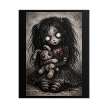 Load image into Gallery viewer, Rolled Poster — Gothic Creepy Doll Art Print (Dark Horror Wall Decor)