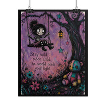 Load image into Gallery viewer, "Even The Strangest Flowers Bloom In Their Own Time" Wall Art | Gothic Girl Print