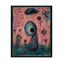 Load image into Gallery viewer, Rolled Poster — Moody Surreal Art Print: "Sometimes the Hardest Part..." Inspirational Wall Art