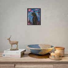 Load image into Gallery viewer, Crow King Poster — "Life Gets Hard But So Do You" Motivational Raven Art Print