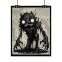 Load image into Gallery viewer, Horror Monster Art Poster — Creepy Dark Sketch Wall Art (Rolled Poster)