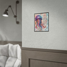 Load image into Gallery viewer, Jellyfish Art Poster — "You Are Allowed to Grow at Your Own Pace" Motivational Rolled Print