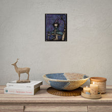 Load image into Gallery viewer, Weird Isn’t a Flaw—It’s a Feature Rolled Poster — Gothic Witch Cat Art Print
