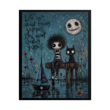 Load image into Gallery viewer, Life Isn’t About Finding Yourself It’s About Creating Yourself Rolled Poster — Gothic Inspirational Fantasy Wall Art
