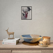 Load image into Gallery viewer, Stag & Crows Art Poster — "We Claw at the Darkness" Rolled Wall Print