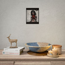 Load image into Gallery viewer, Rolled Poster — Gothic Horror Girl "True Love Bleeds" Illustration