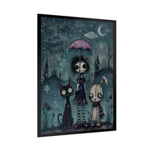 Load image into Gallery viewer, Find Beauty in the Strange Places Rolled Poster — Gothic Whimsical Moonlit Fantasy Wall Art