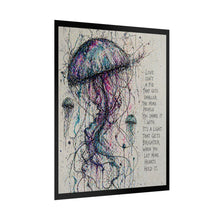 Load image into Gallery viewer, Jellyfish Watercolor Poster - 'Love Isn’t A Pie' Inspirational Rolled Art Print