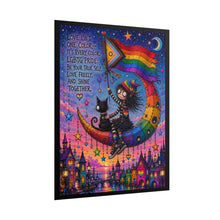 Load image into Gallery viewer, "Love Is Every Color" Pride Wall Art | Gothic Cute LGBTQ+ Poster