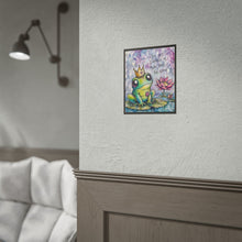 Load image into Gallery viewer, Inspirational Frog Poster — "You Are Capable of More Than You Know" Rolled Art Print