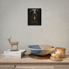Load image into Gallery viewer, Dark Cute Poster - 'Even in the darkness, you can always find the light' Rolled Art Print
