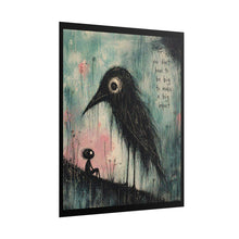 Load image into Gallery viewer, Inspirational Crow Art Poster - "You Don’t Have to Be Big to Make a Big Impact" Rolled Wall Art