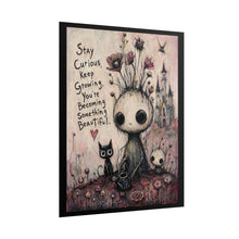 Load image into Gallery viewer, Stay Curious, Keep Growing – Whimsical Inspirational Wall Art