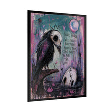 Load image into Gallery viewer, Gothic Crow Art Poster – “Toxic People Will Pollute…” Rolled Wall Print