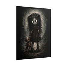 Load image into Gallery viewer, Creepy Doll Poster – Gothic Horror Rolled Art Print