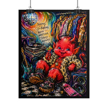 Load image into Gallery viewer, "Normal Is Boring Dance Anyways" Wall Art | Retro Red Devil Print