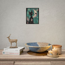 Load image into Gallery viewer, Rolled Poster — Moody Cat & Moon Art Print with 'That's Happened To You, But It's Not Your Fault' Quote