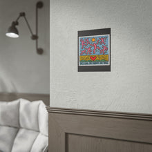 Load image into Gallery viewer, Keith Haring Inspired Poster – "Be Kind. Be Brave. Be You." Rolled Art Print