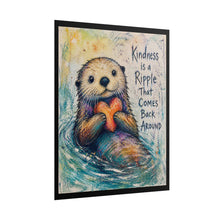 Load image into Gallery viewer, Otter “Kindness Is a Ripple” Poster — Cute Inspirational Wall Art