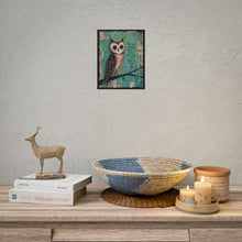 Load image into Gallery viewer, Owl Inspirational Poster — “You Are Braver Than You Think” Rolled Wall Art