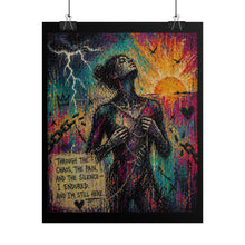 Load image into Gallery viewer, Art Poster - "Through the Chaos" Inspirational Resilience Wall Art