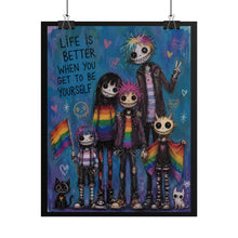 Load image into Gallery viewer, Pastel Goth Identity Art Print - "Life Is Better When You Get To Be Yourself"