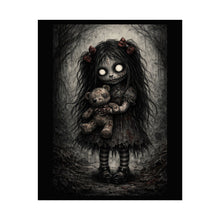 Load image into Gallery viewer, Creepy Doll Poster — Gothic Horror Rolled Art Print