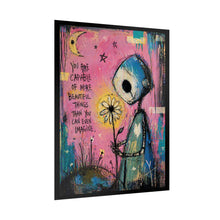 Load image into Gallery viewer, Rolled Poster — Inspirational Whimsical Art Print: "You Are Capable of More Beautiful Things"